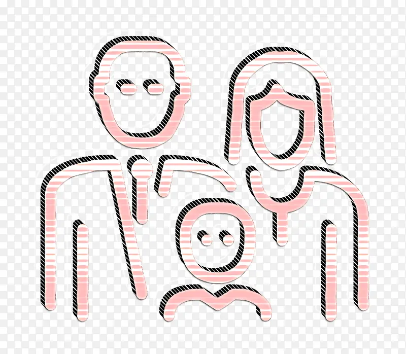 家庭图标 母亲图标 卡通
