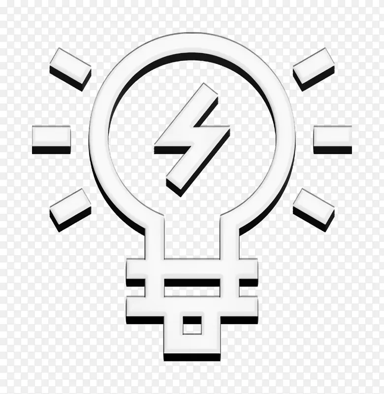 灯图标 灯泡图标 可持续能源图标