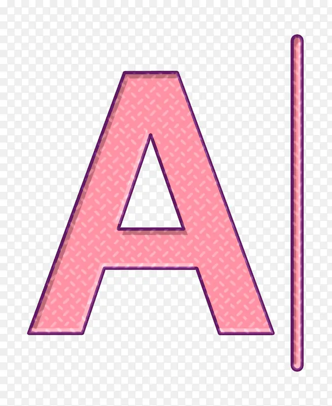 字体图标 设计工具图标 粉色