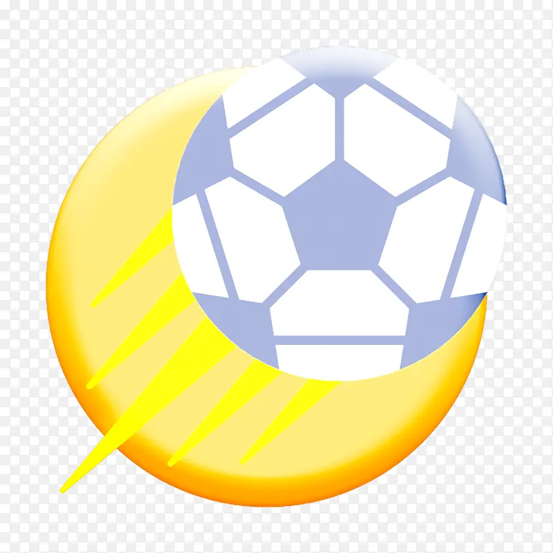 足球图标 足球 黄色