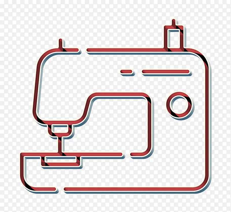 缝纫机图标 电子图标 缝纫图标