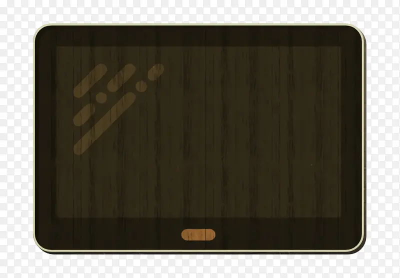 平板电脑图标 技术元素图标 棕色
