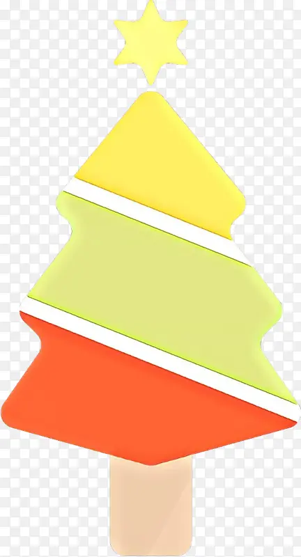 黄色 圣诞树 圣诞装饰
