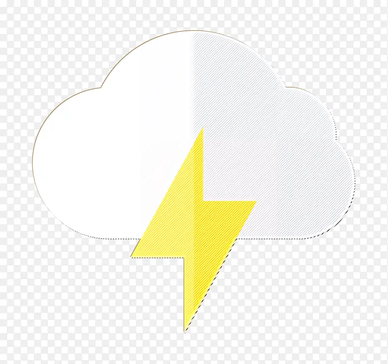 风暴图标 可持续能源图标 白色