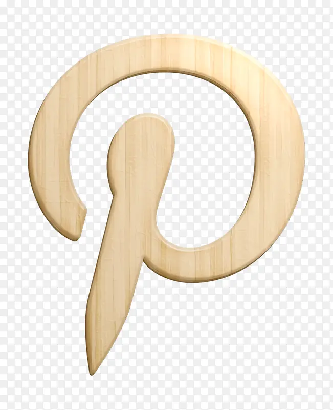 社交图标 符号 木头