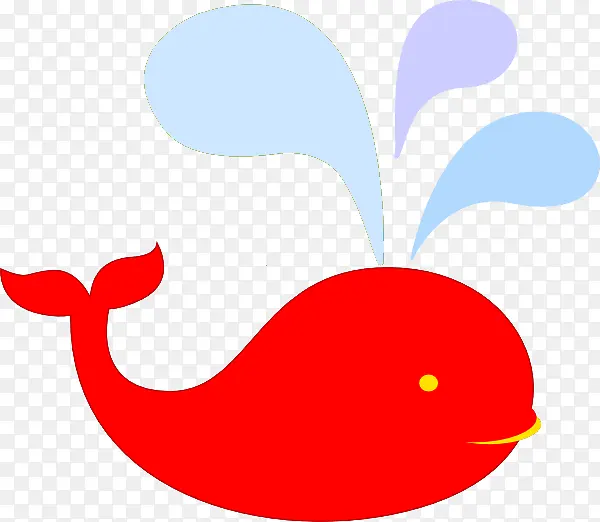 红色 鲸鱼 标志