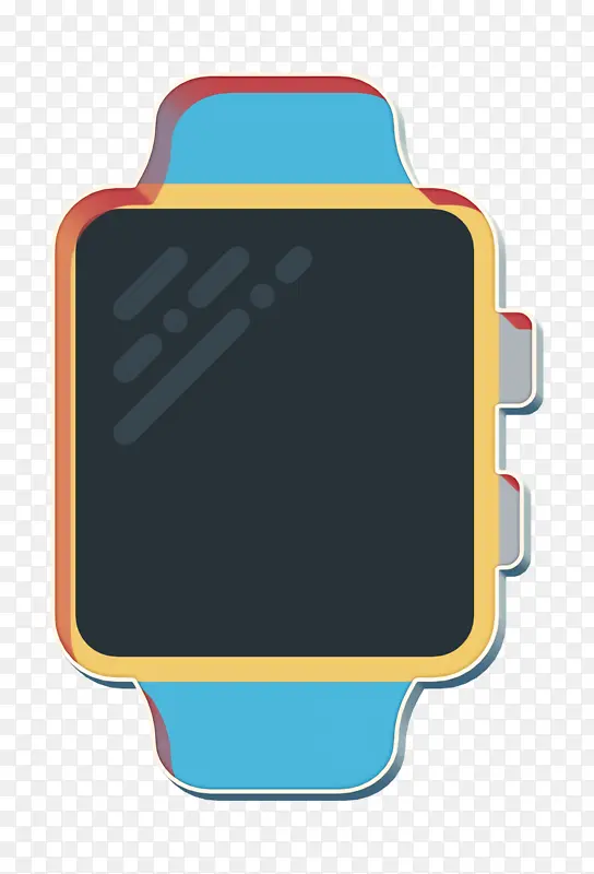 科技元素图标 智能手表图标 蓝色