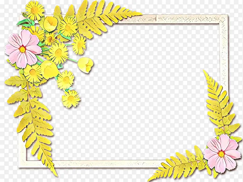 黄色 植物 画框