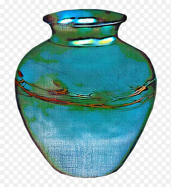 花瓶 水蓝 蓝色