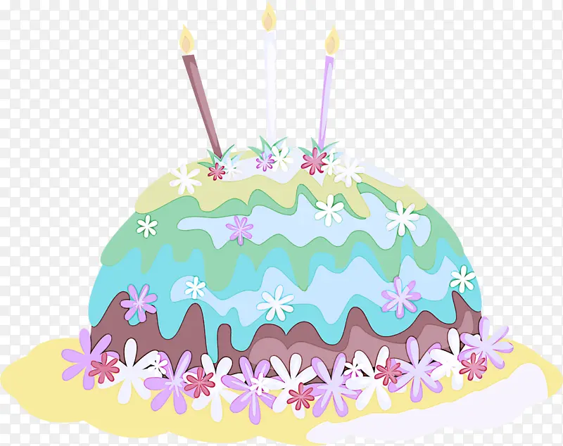 蛋糕 蛋糕装饰 生日蜡烛
