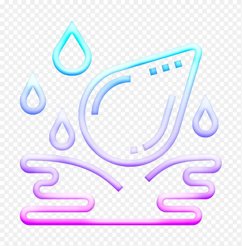 水滴图标 文本 符号
