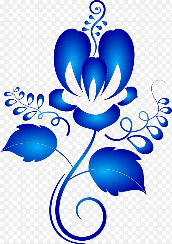 蓝色 装饰品 植物