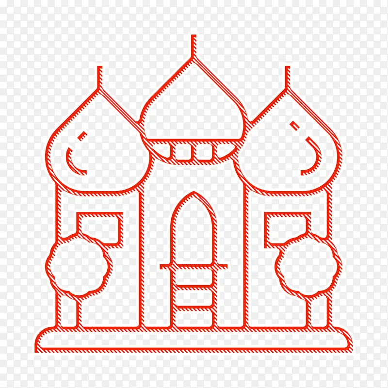 文化图标 建筑图标 清真寺图标