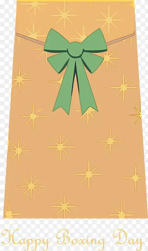 节礼日快乐节礼日水彩颜料湿墨水绿色黄色礼品包装纸