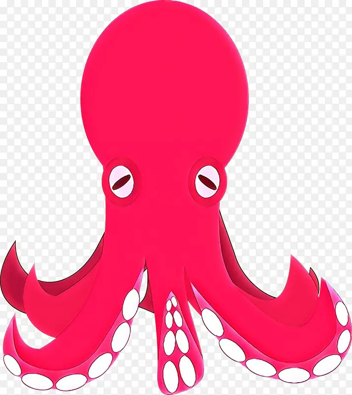 章鱼 巨大的太平洋章鱼 粉色