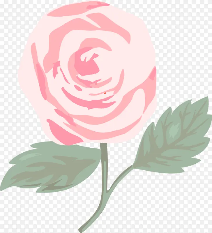 粉色玫瑰 水彩玫瑰 婚礼请柬花