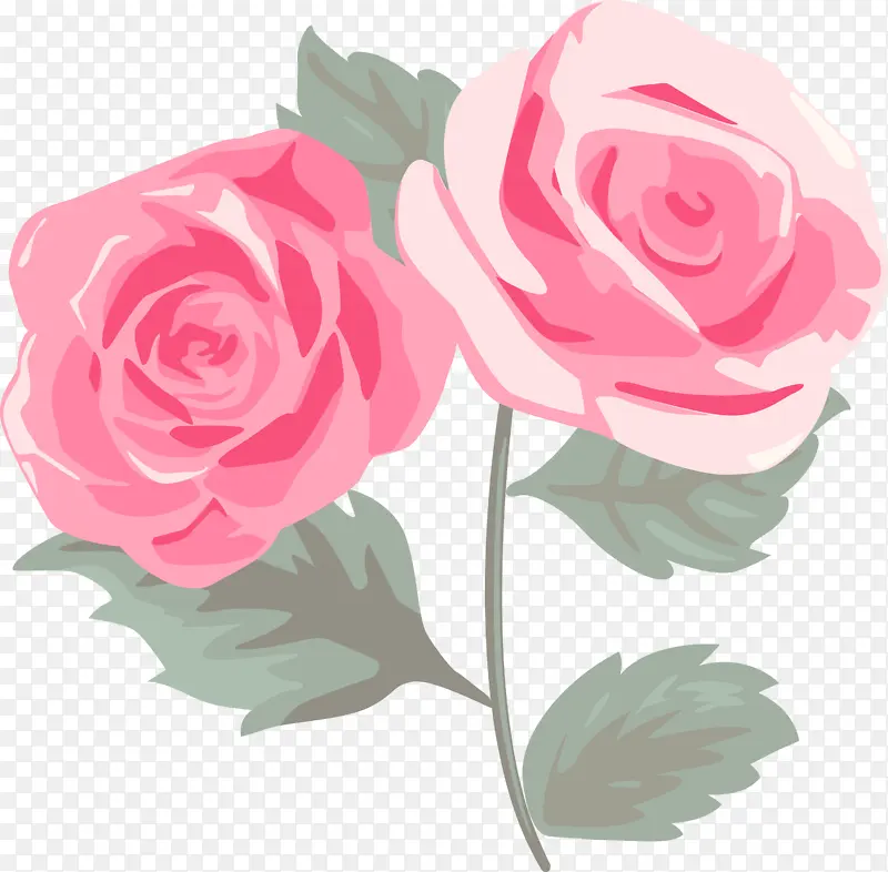 粉红玫瑰 水彩玫瑰 婚礼邀请花