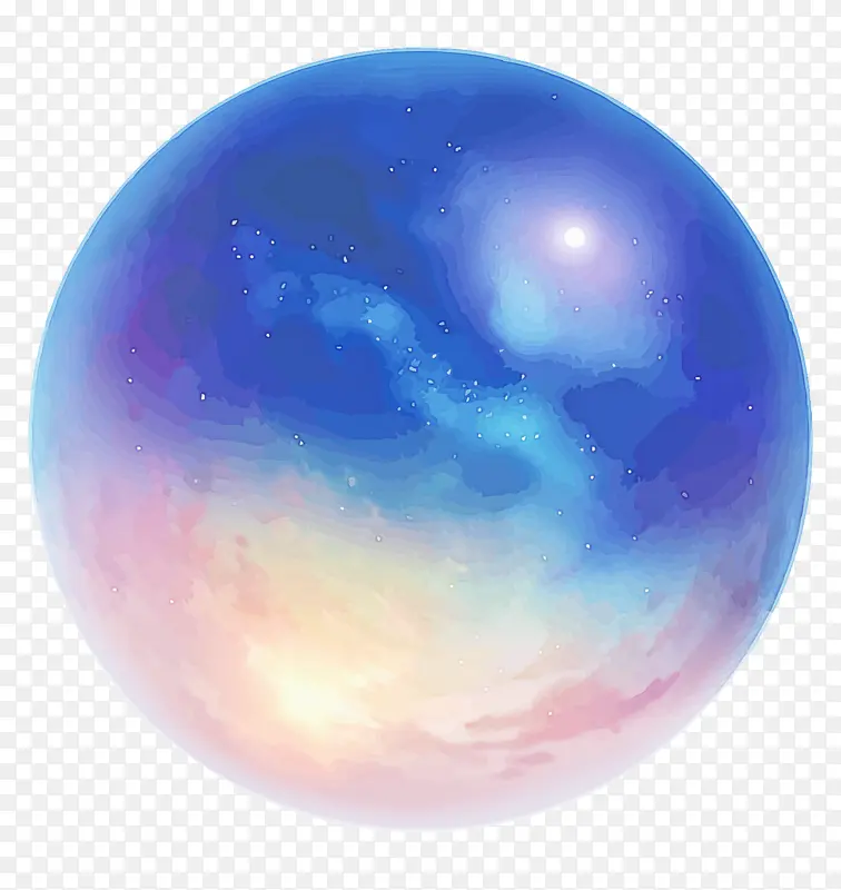蓝色 球 球体