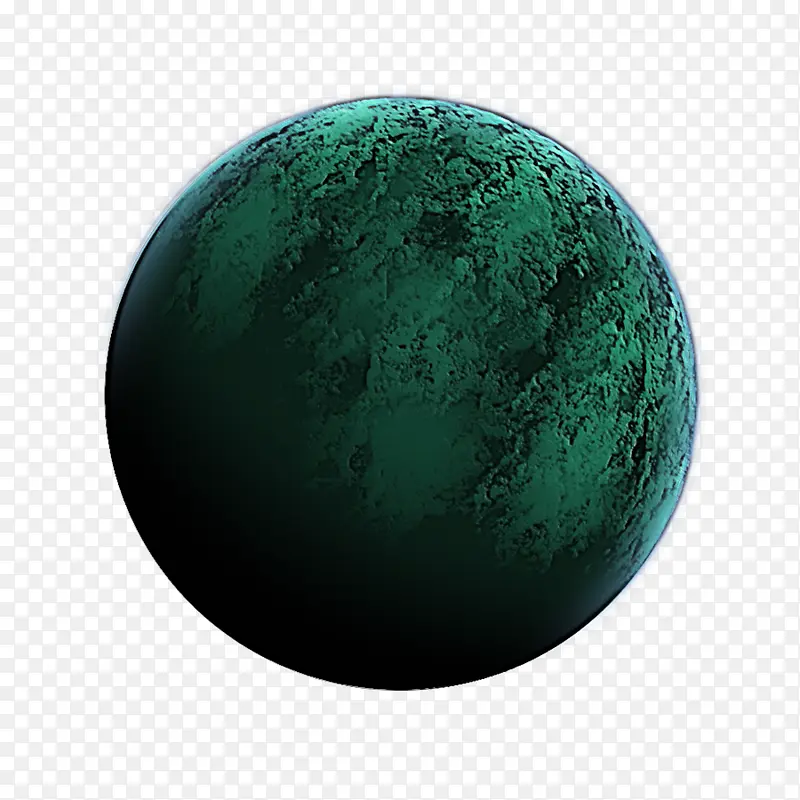 绿色 绿松石色 球体