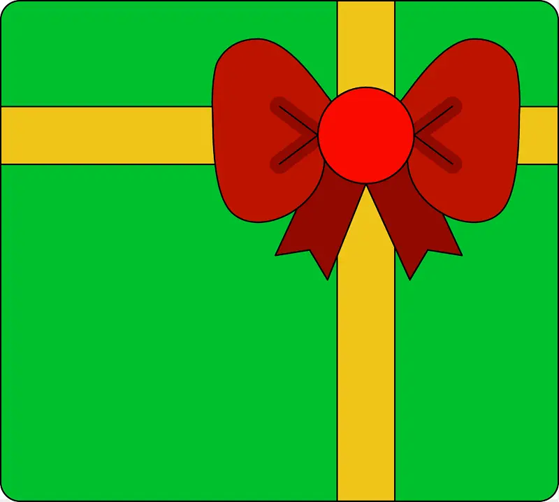 复古圣诞 绿色 旗帜