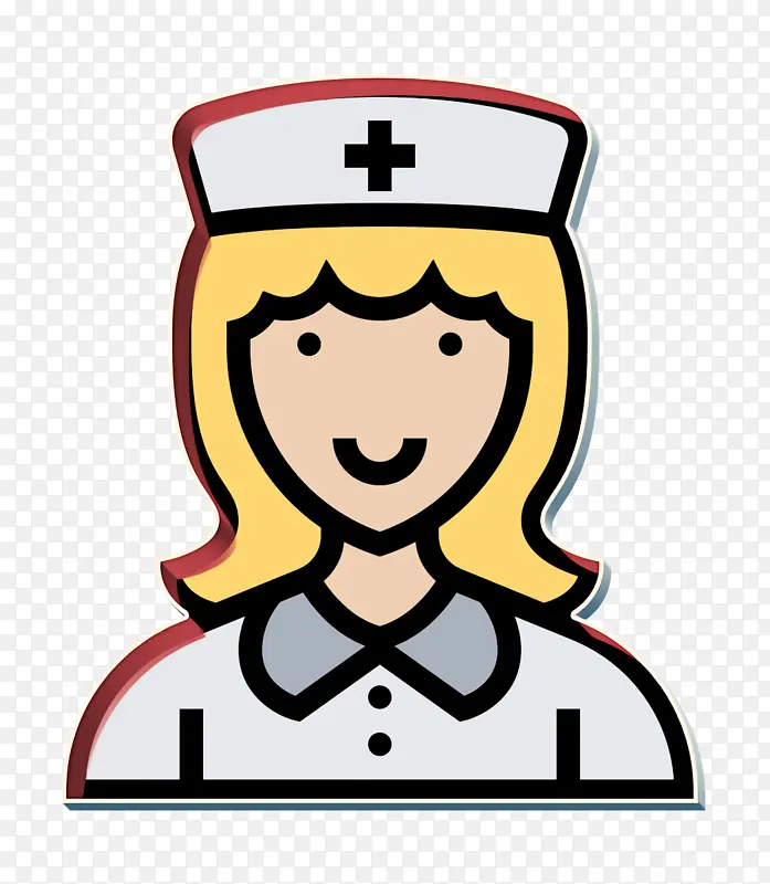 职业女性图标 职业和工作图标 护士图标