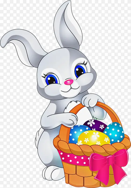 卡通 复活节兔子 复活节彩蛋