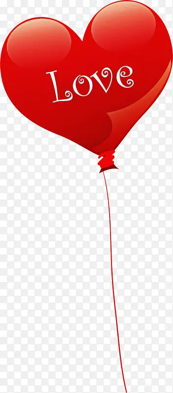 红色 气球 心脏