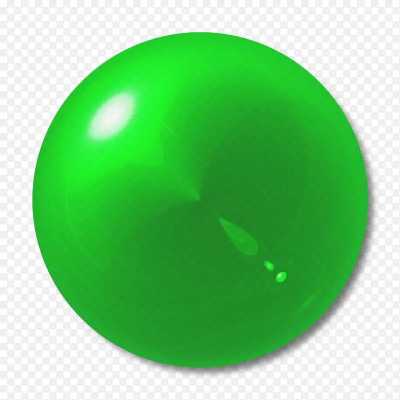 绿色 球体 球