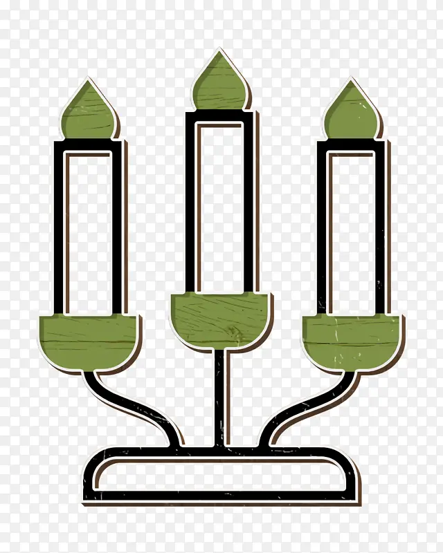 灯光图标 烛台图标 家居装饰图标