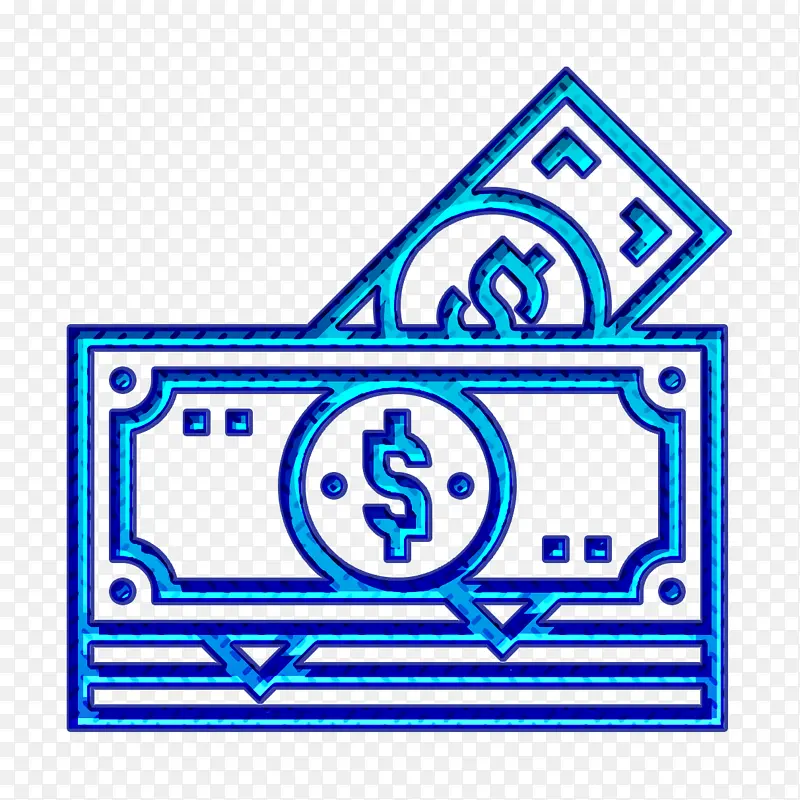 储蓄和投资图标 货币图标 货币堆栈图标