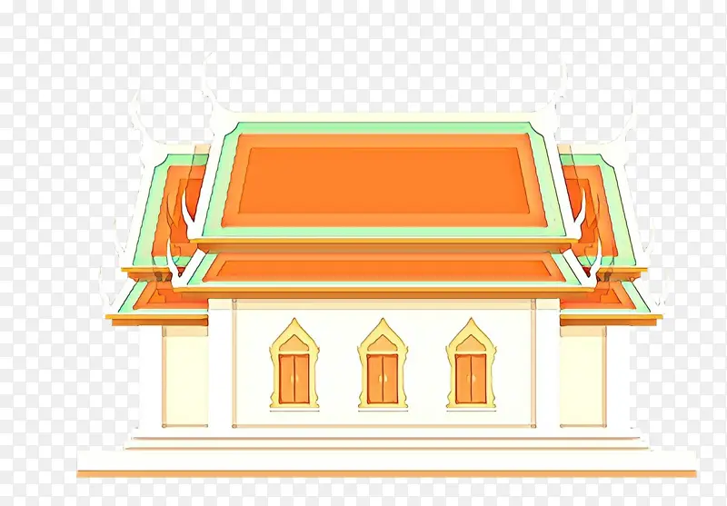 线条 寺庙 屋顶