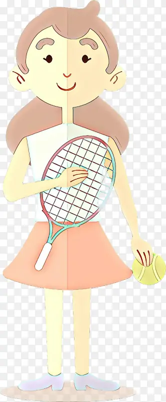 网球拍 球拍 卡通