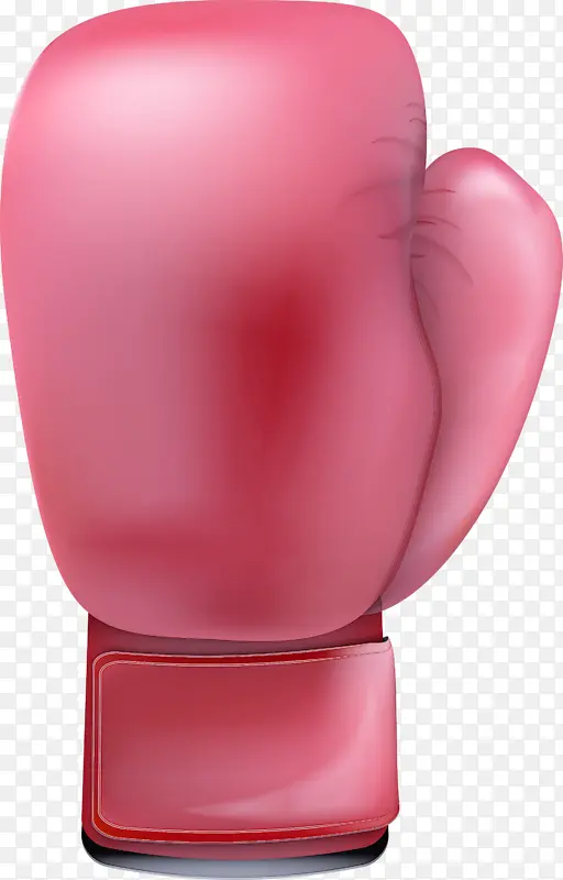 粉色 拳击手套 洋红色