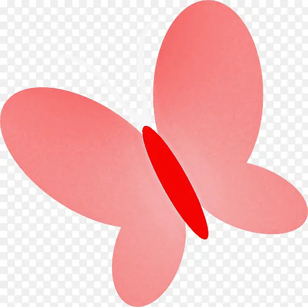 粉色花瓣材质蝴蝶心形