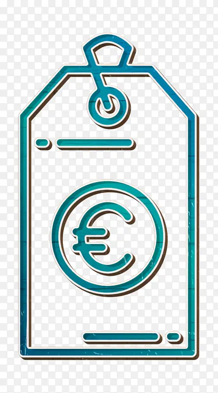 价格标签图标 欧元图标 货币资金图标