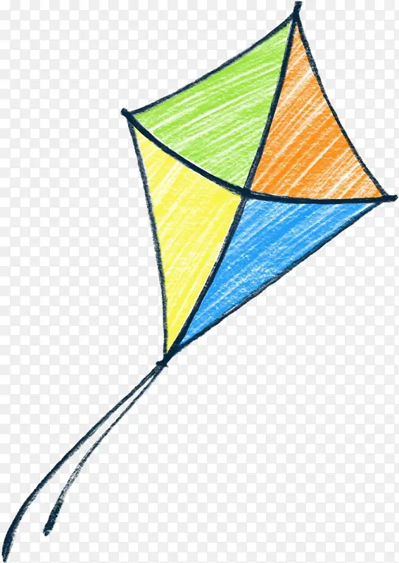 线 运动风筝 三角形