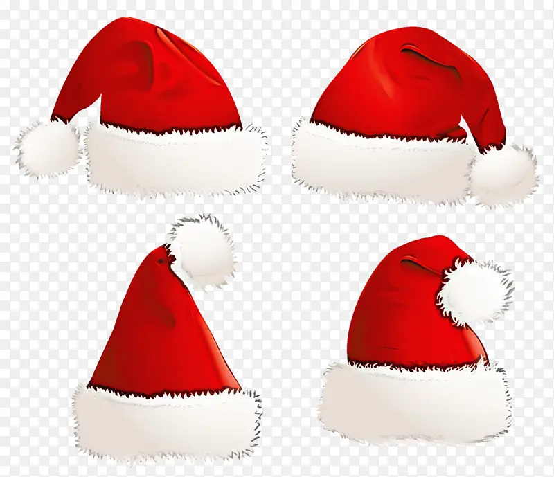 圣诞老人 红色 古装帽子