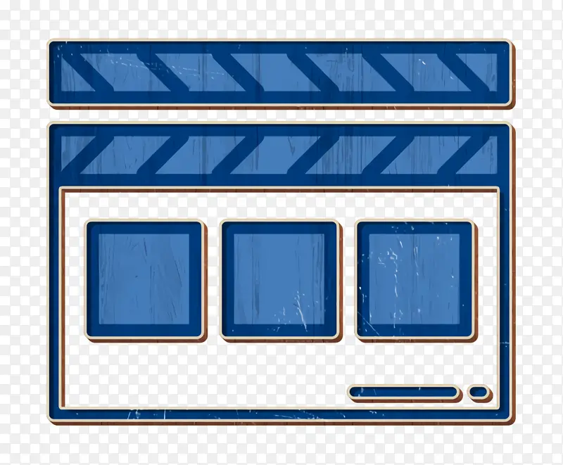 电影图标 隔板图标 矩形