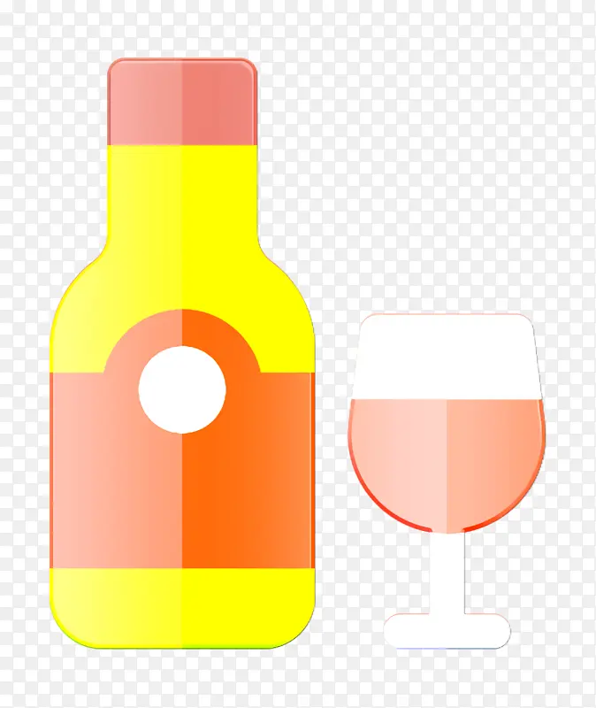葡萄酒图标 夏季食品和饮料图标 饮料