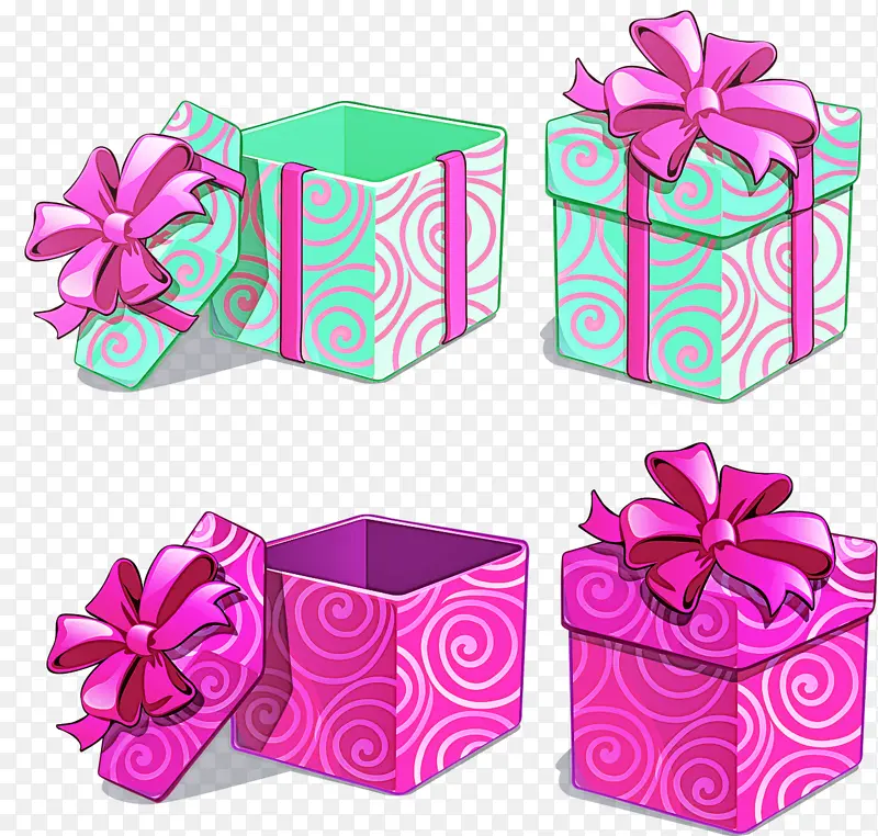 礼品包装 派对礼物 粉色