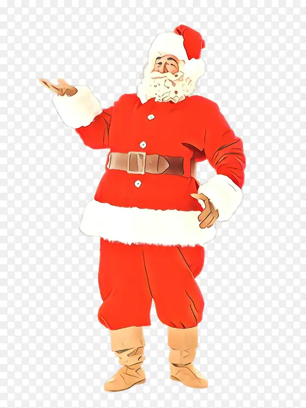 圣诞老人 站着 服装