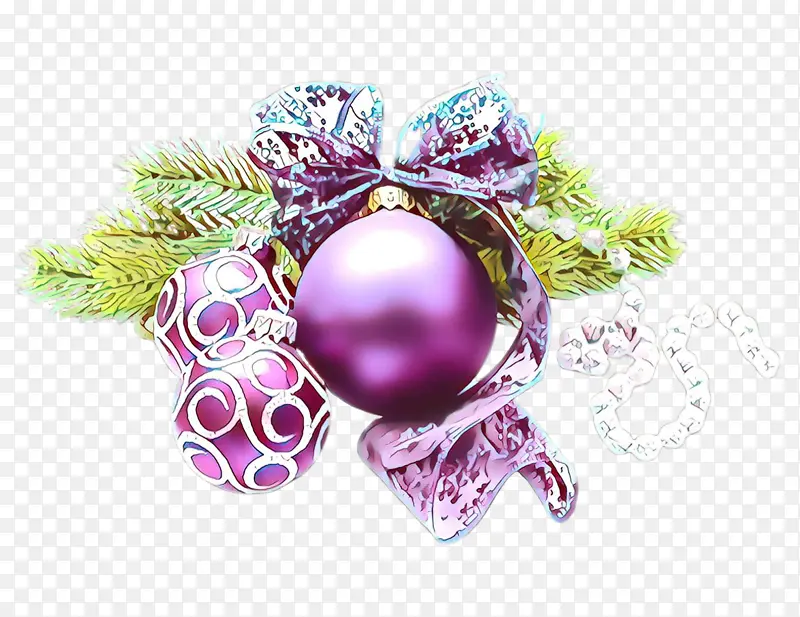 紫色 紫罗兰色 圣诞饰品