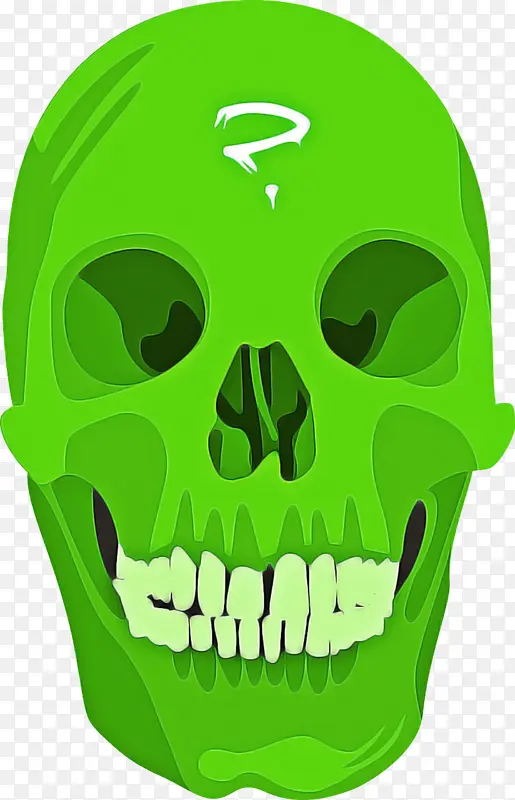 绿色 骨头 头骨