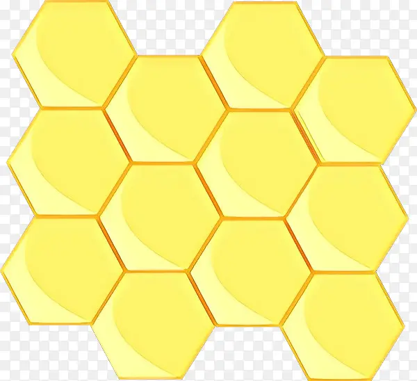 黄色 对称 蜂窝状