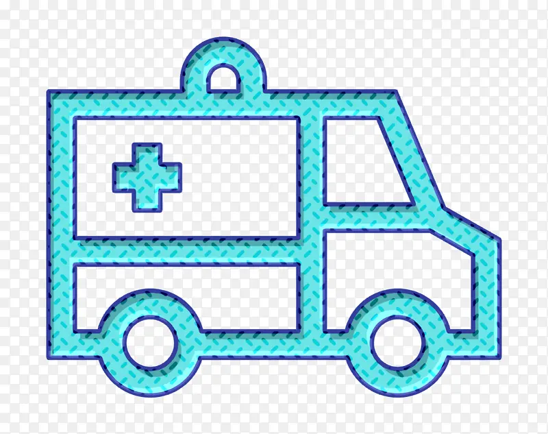 车辆和运输图标 救护车图标 汽车图标