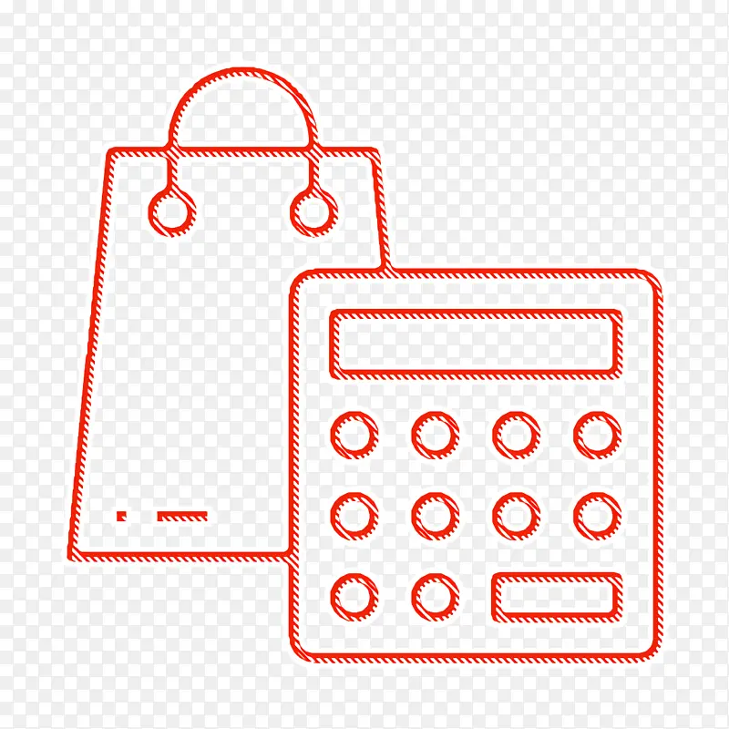 购物图标 商业和购物图标 计算器图标