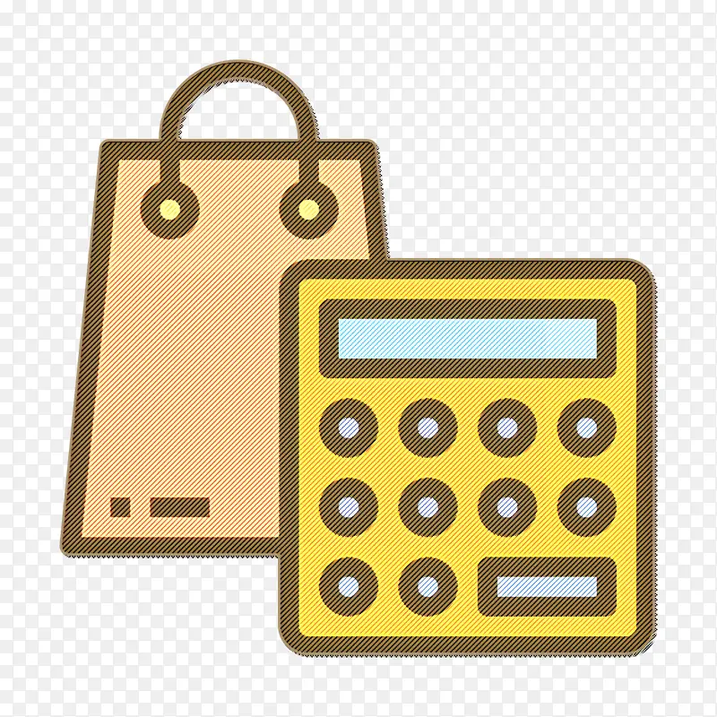 购物图标 商业和购物图标 计算器图标