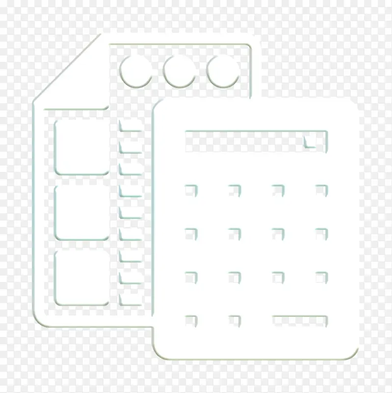 考试图标 计算器图标 办公文具图标