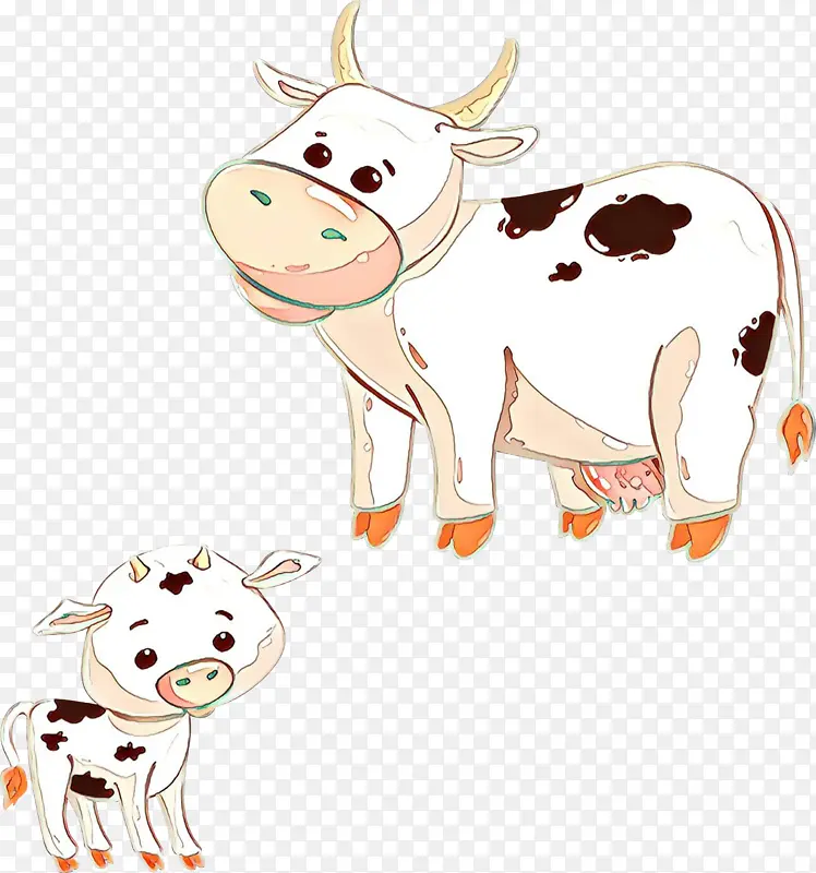 卡通 牛 奶牛