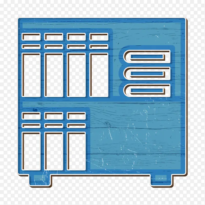 书籍图标 家具和家居图标 办公文具图标